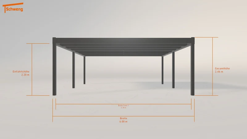 #DE Schweng Flachdachcarport C600 (ID yg2pvv)