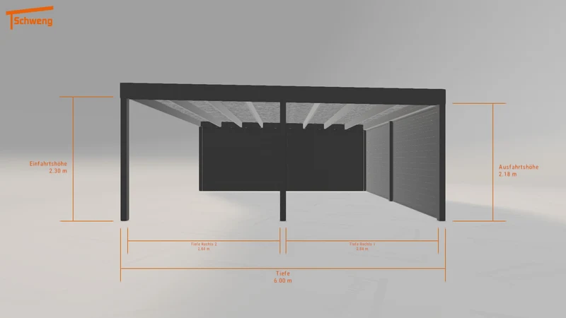 #DE Schweng Flachdachcarport C600 (ID rjkk55) #MTG