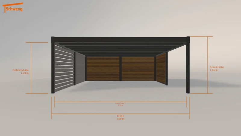 #DE Schweng Flachdachcarport C600+ (ID 42kk5z) #MTG