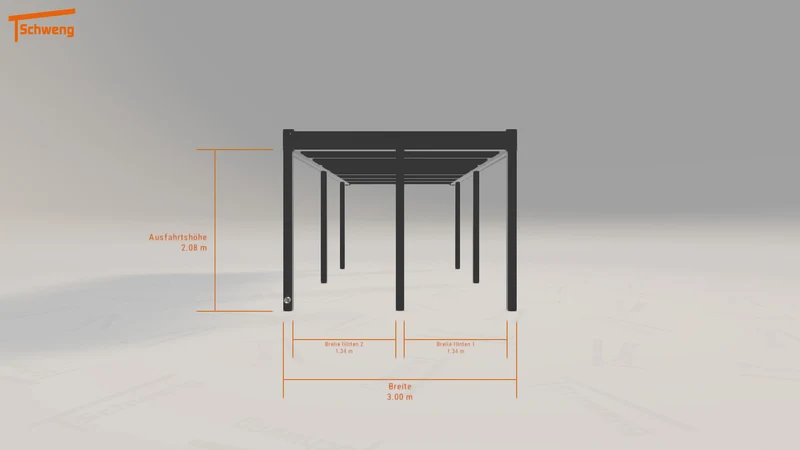 #DE Schweng Flachdachcarport C600 (ID 33kk2g) #MTG