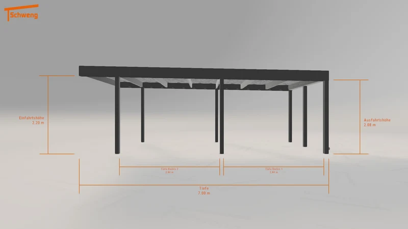 #DE Schweng Flachdachcarport C600 (ID 33kk2g) #MTG