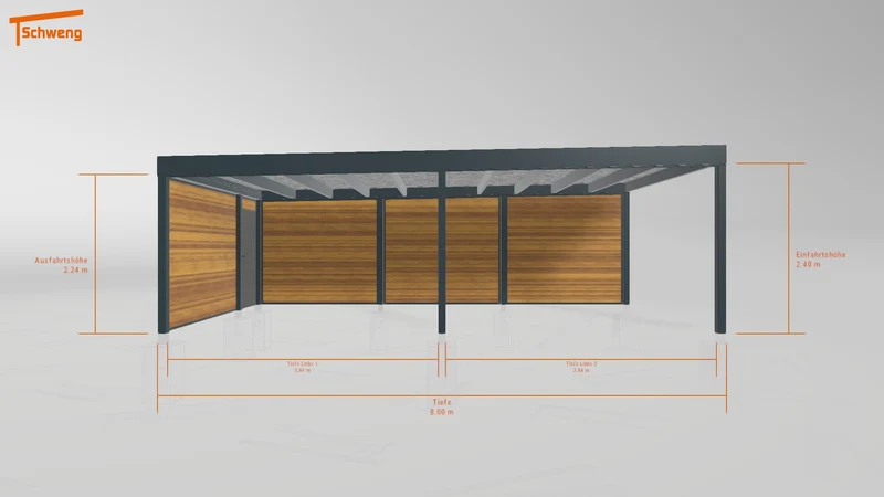 #DE Schweng Flachdachcarport C600+ (ID n54253) #MTG