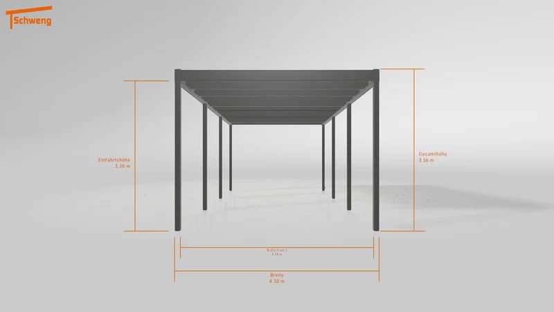 #DE Schweng Flachdachcarport C600 (ID 77544g) #MTG