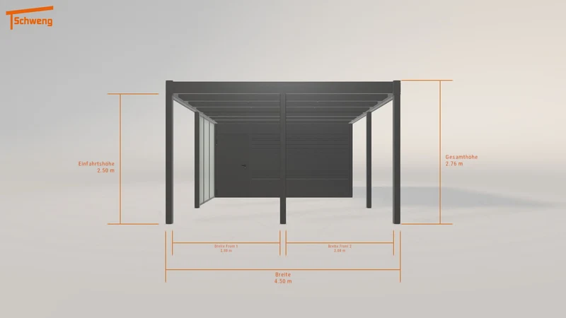 #DE Schweng Flachdachcarport C600 (ID k2q9ng) #MTG