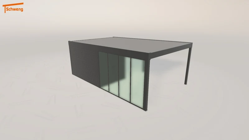 #DE Schweng Flachdachcarport C600 (ID jjpzvx) #MTG