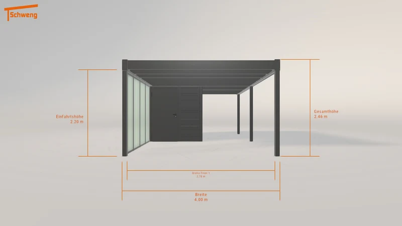 #DE Schweng Flachdachcarport C600 (ID jjpzvx) #MTG