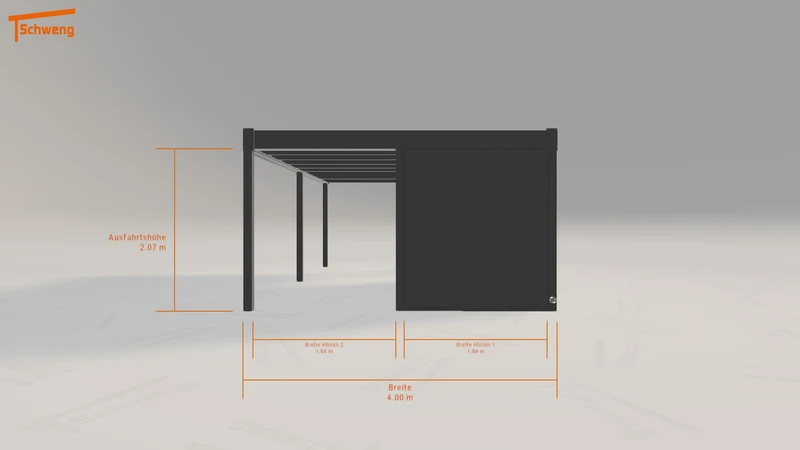#DE Schweng Flachdachcarport C600 (ID jjpzvx) #MTG