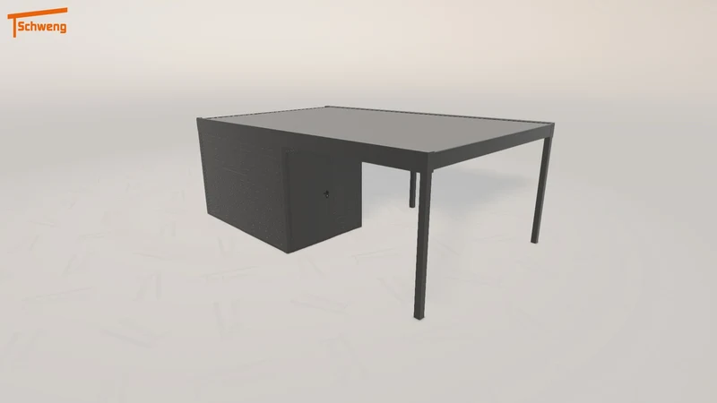 #DE Schweng Flachdachcarport C600 (ID 859dn5) #MTG