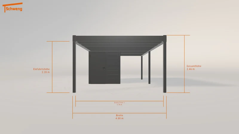 #DE Schweng Flachdachcarport C600 (ID 859dn5) #MTG