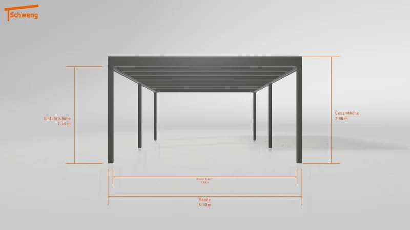 #DE Schweng Flachdachcarport C600+ (ID mjrd58) #MTG