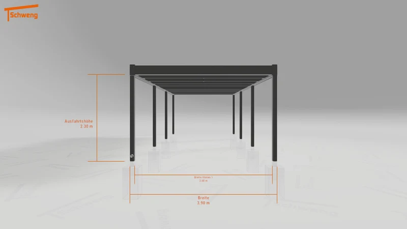 #DE Schweng Flachdachcarport C600+ (ID k2yzmj) #MTG