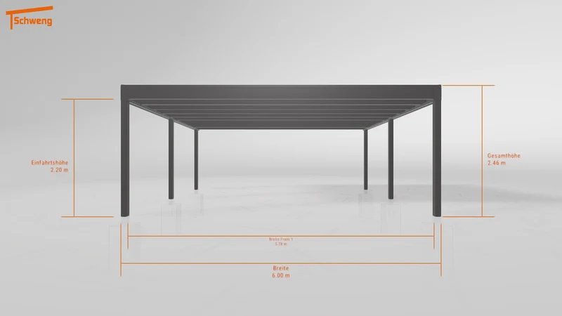 #DE Schweng Flachdachcarport C600+ (ID zbg7d5) #MTG