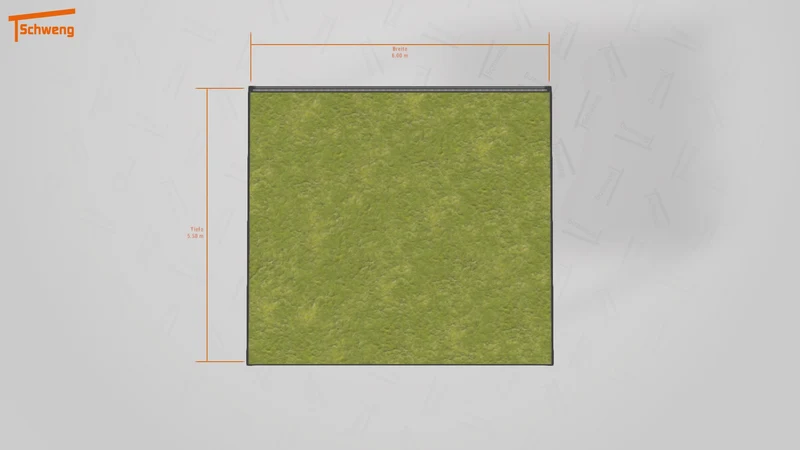 #DE Schweng Flachdachcarport C600+ (ID zbg7d5) #MTG