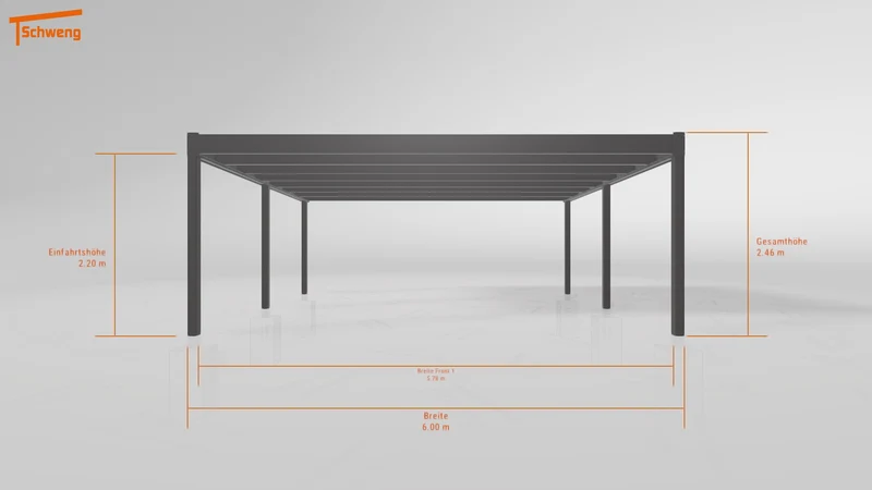 #DE Schweng Flachdachcarport C600+ (ID w3n9dj) #MTG