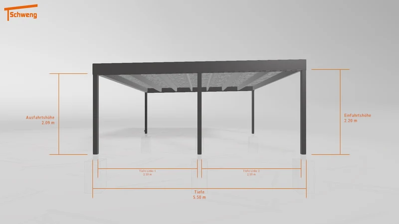 #DE Schweng Flachdachcarport C600+ (ID w3n9dj) #MTG
