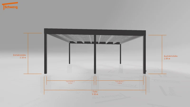 #DE Schweng Flachdachcarport C600+ (ID w3n9dj) #MTG