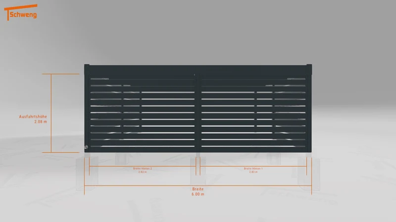 #DE Schweng Flachdachcarport C600+ (ID k2yx3z) #MTG