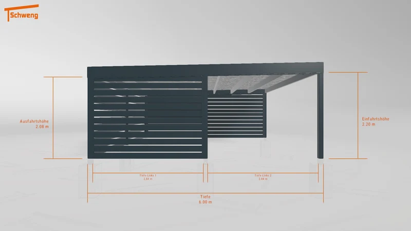 #DE Schweng Flachdachcarport C600+ (ID k2yx3z) #MTG