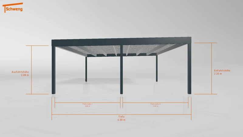 #DE Schweng Flachdachcarport C600+ (ID n5xb3j) #MTG