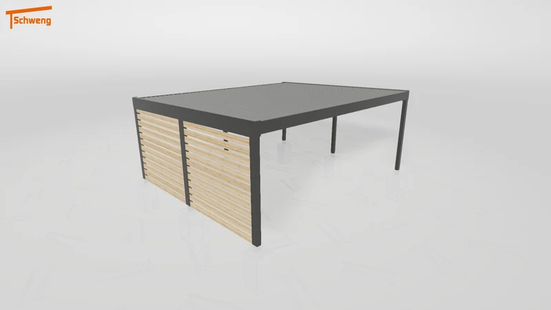 #DE Schweng Flachdachcarport C600+ (ID 85b2jx)
