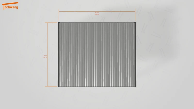 #DE Schweng Flachdachcarport C600+ (ID 85b2jx)