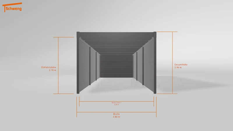 #DE Schweng Flachdachcarport C600 (ID zbxvq4) #MTG