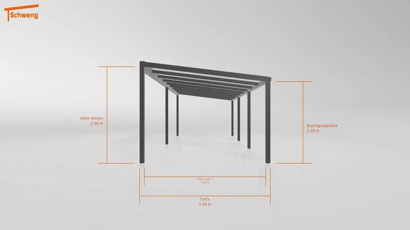 #DE Schweng Terrassenüberdachung S350 (ID 7754zx)
