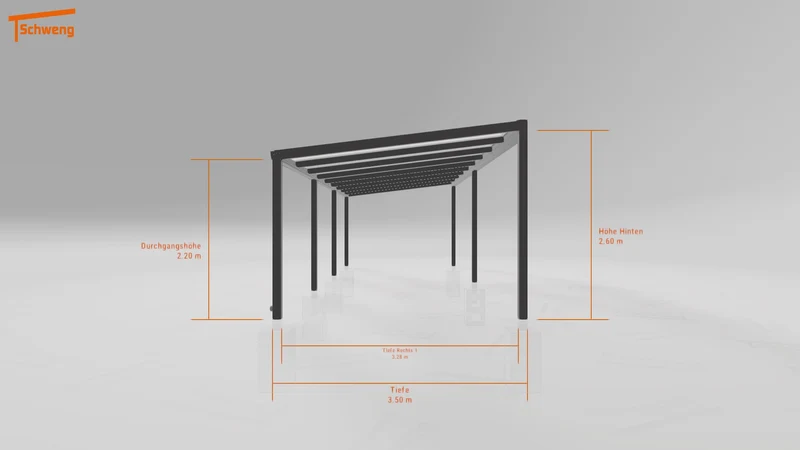 #DE Schweng Terrassenüberdachung S350 (ID 7754zx)