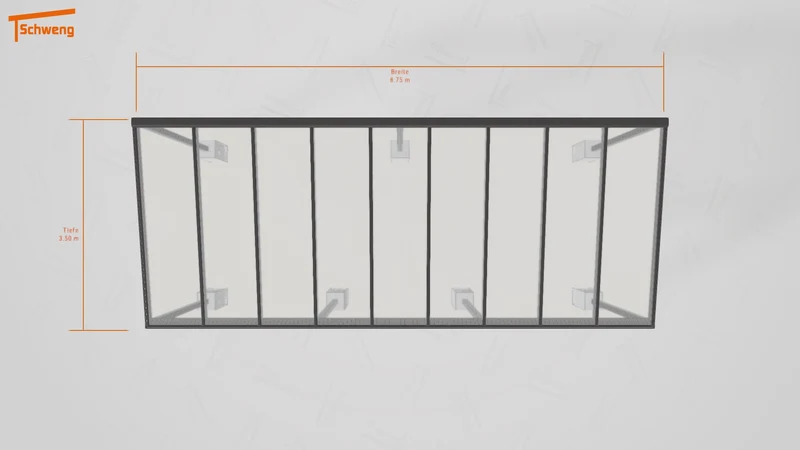 #DE Schweng Terrassenüberdachung S350 (ID 7754zx)