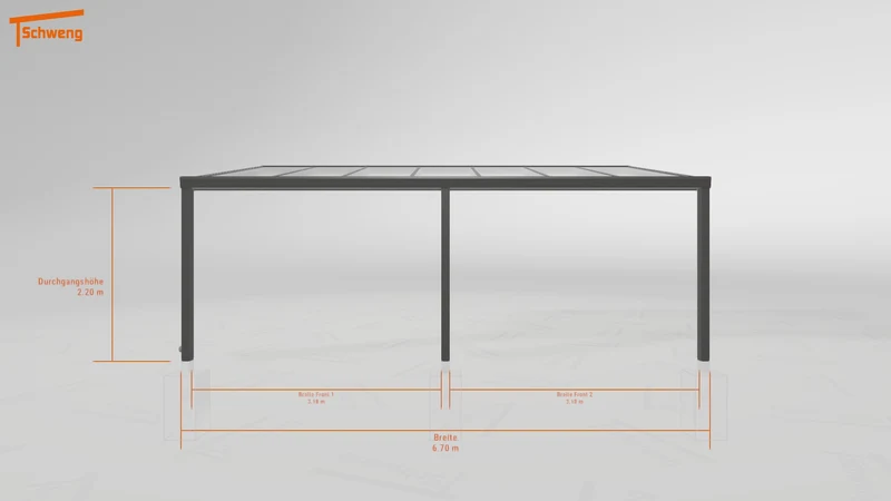 #AT Schweng Pultdachcarport S400 (ID 8573kn) #MTG