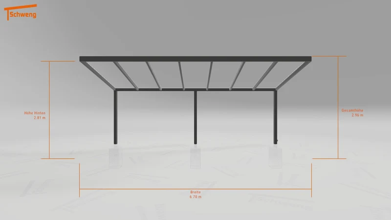 #AT Schweng Pultdachcarport S400 (ID 8573kn) #MTG