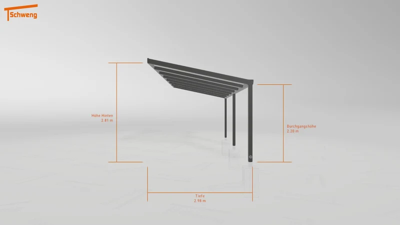 #AT Schweng Pultdachcarport S400 (ID 8573kn) #MTG