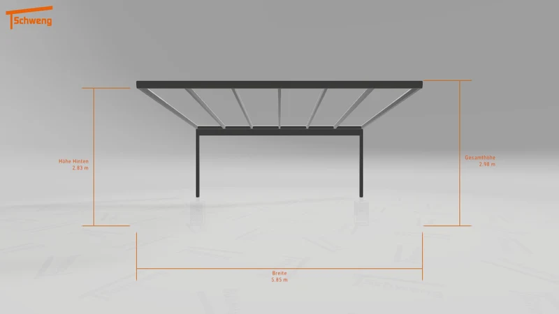 #AT Schweng Pultdachcarport S400 (ID x75bjg) #MTG