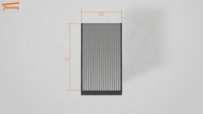 #DE Schweng Flachdachcarport C600+ (ID 85bm77)
