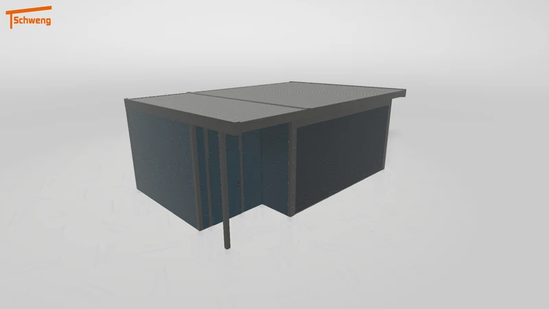 #DE Schweng Flachdachcarport C600+ (ID k2y7gg)