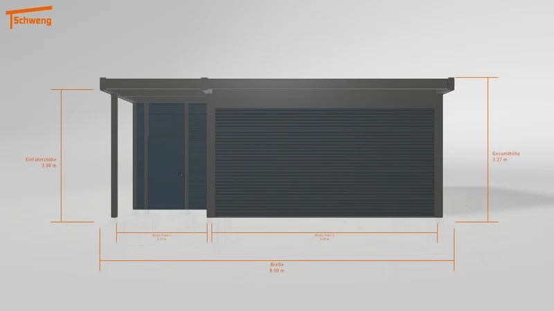 #DE Schweng Flachdachcarport C600+ (ID k2y7gg)