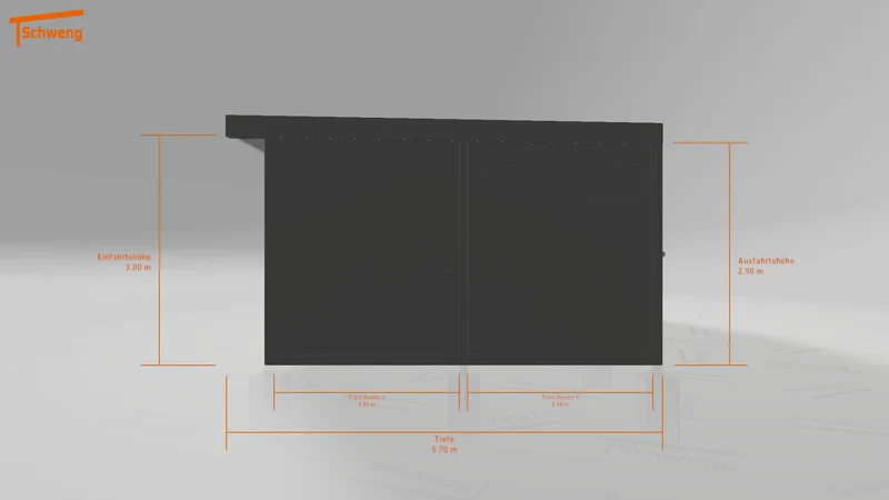 #DE Schweng Flachdachcarport C600+ (ID k2y7gg)