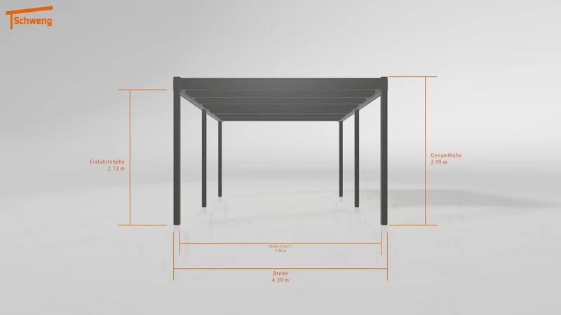 #DE Schweng Flachdachcarport C600 (ID 33p3y3) #MTG