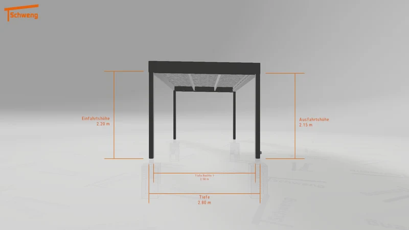 #DE Schweng Flachdachcarport C600 (ID zbxb9g) #MTG