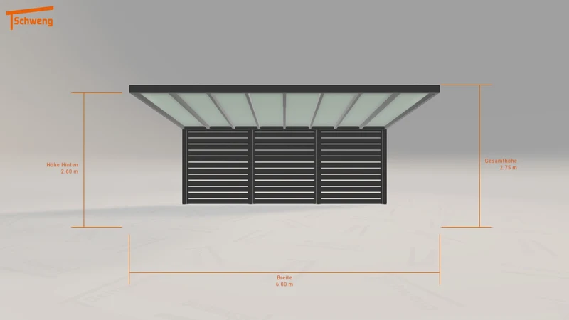 #DE Schweng Pultdachcarport S350 (ID mj3953) #MTG