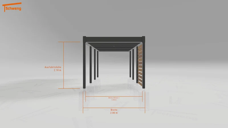 #DE Schweng Flachdachcarport C600+ (ID x7njqg) #MTG