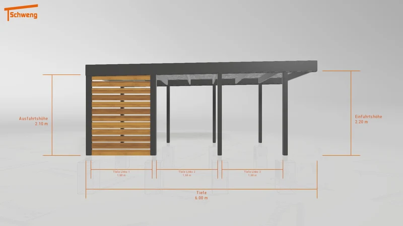 #DE Schweng Flachdachcarport C600+ (ID x7njqg) #MTG