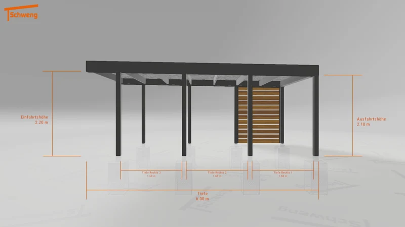 #DE Schweng Flachdachcarport C600+ (ID x7njqg) #MTG
