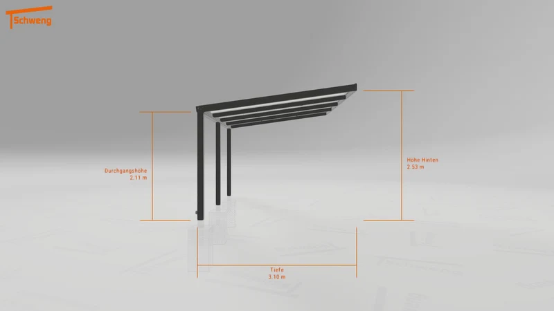 #DE Schweng Pultdachcarport S350 (ID bkg5zv) #MTG