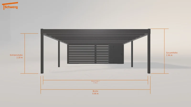 #DE Schweng Flachdachcarport C600 (ID bk7w42) #MTG