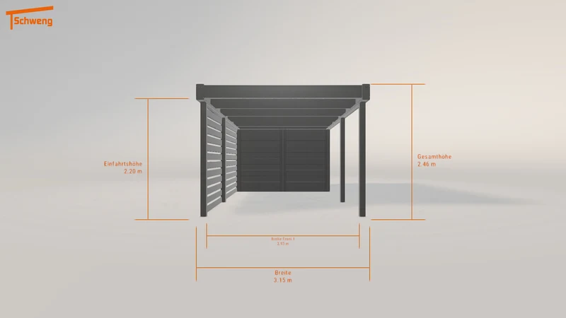 #DE Schweng Flachdachcarport C600 (ID w3pwxw) #MTG