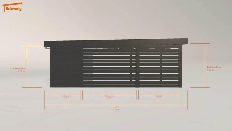 #DE Schweng Flachdachcarport C600 (ID w3pwxw) #MTG