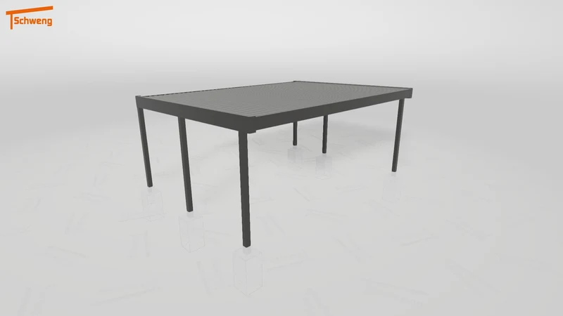 #DE Schweng Flachdachcarport C600+ (ID 2qbnn9)