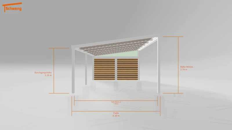 #DE Schweng Terrassenüberdachung S400 (ID pbjkkz)