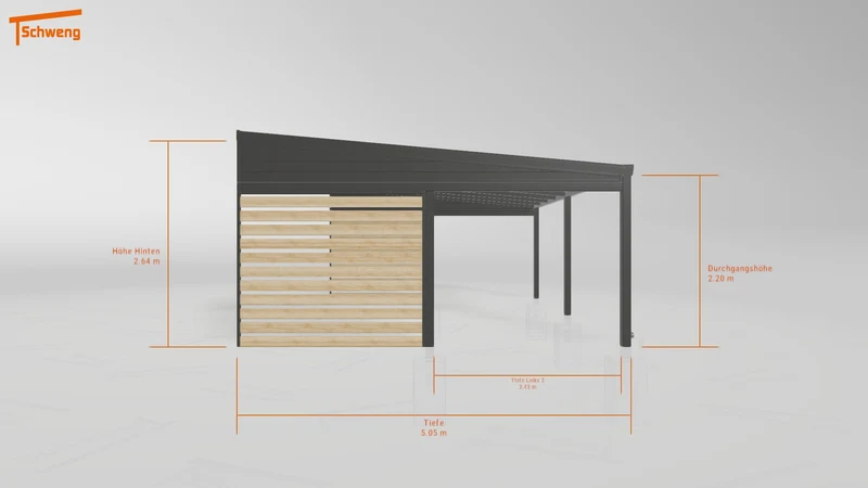 #DE Schweng Pultdachcarport S400 (ID 338qq9)